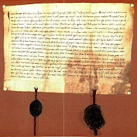 Urkunde vom 8. Oktober 1269 mit erster schriftlichen Erwähnung Otterwischs
