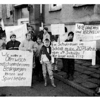 Demonstration für die Schule zu DDR-Zeiten